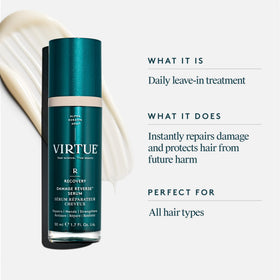 VIRTUE pump dispenser close-up demonstrating easy controlled dosing
