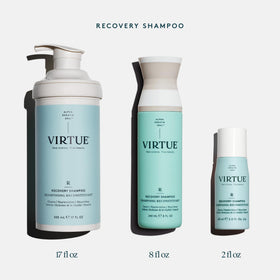 VIRTUE bottle staged with baobab seeds emphasizing nourishing oil