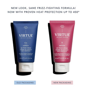 VIRTUE bottle in hand showing compact size and travel convenience