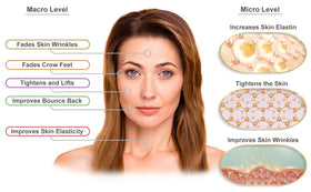 Visage Pure serum texture on hand demonstrating lightweight absorbency