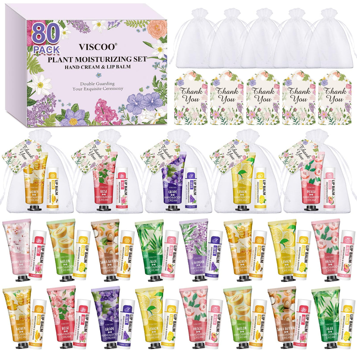 VISCOO front packaging showing full 80-pack set and presentation