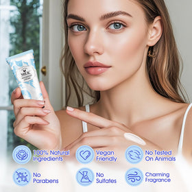 VISCOO hand applying lotion showing immediate hydration benefit