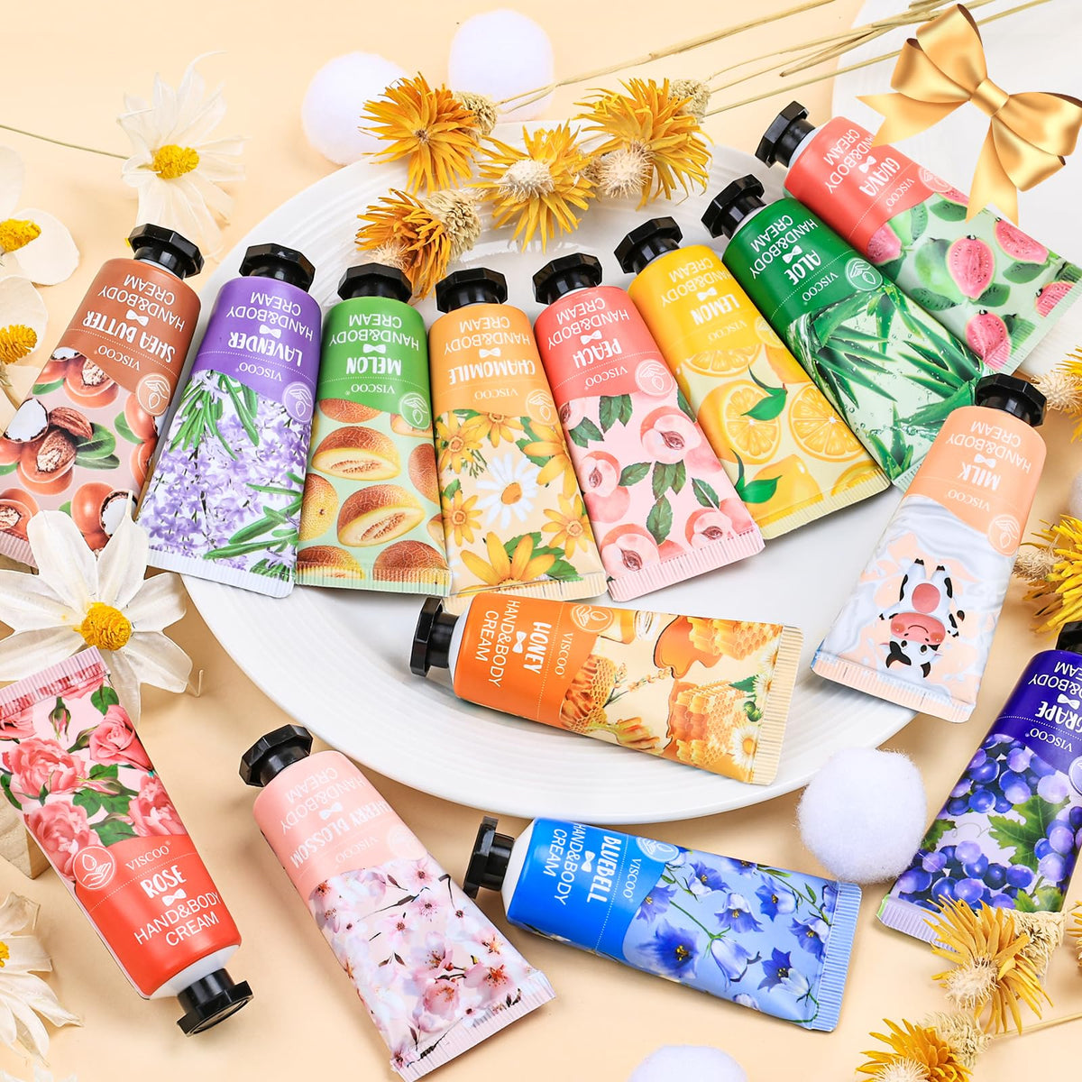 VISCOO label detail highlighting natural ingredients and benefits