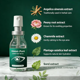 Vision Pure 10 mL size comparison next to a smartphone to show travel-friendly pocket size