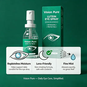 Vision Pure nozzle closeup highlighting fine-mist sprayer for even, contact-free application