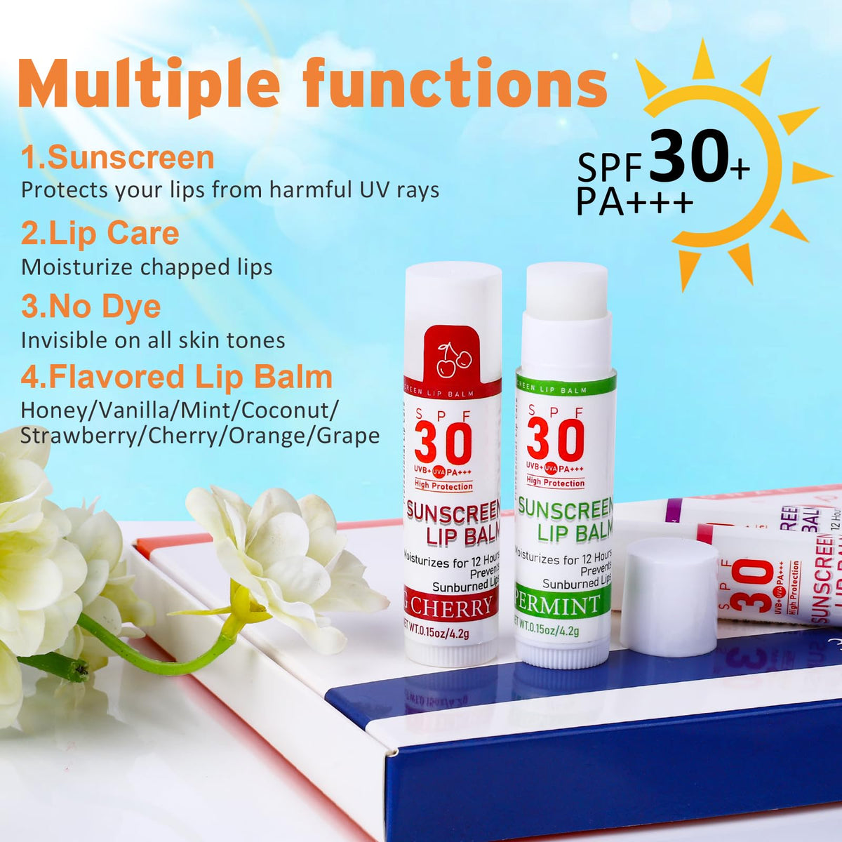 VISRIE array of eight flavors displayed for variety and choice