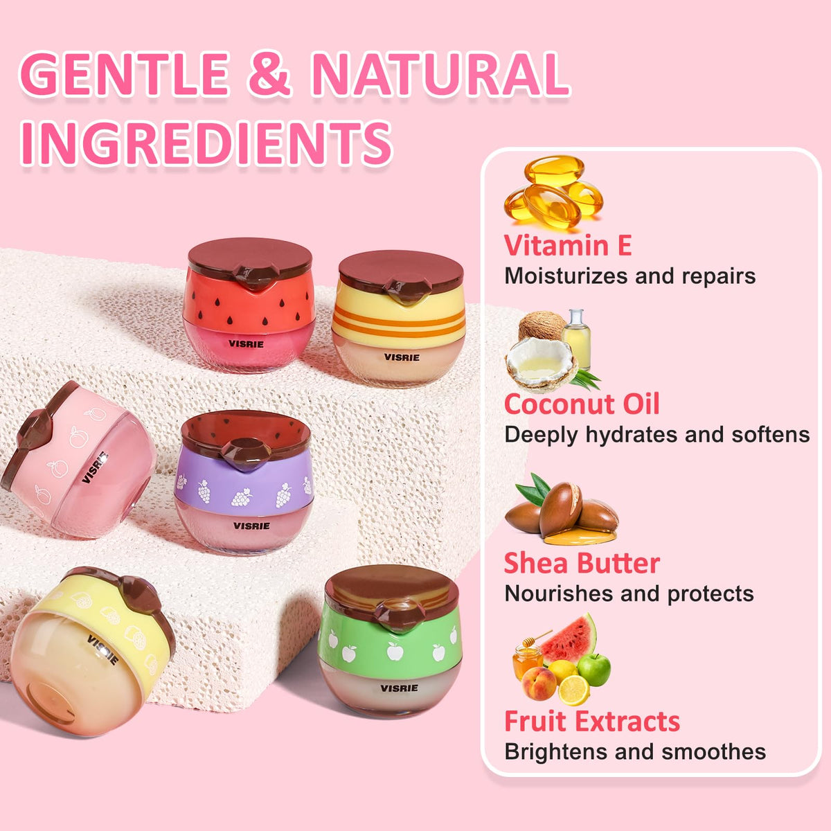 VISRIE flavor variety display with fruit extracts for pleasant scents
