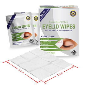 Visual Advantage close-up of Lunovus wipe texture showing gentle fabric for soothing cleanse