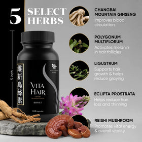 Vita Green open bottle with visible vitamin capsules for daily support