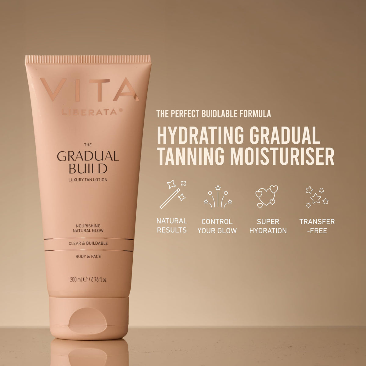 VITA LIBERATA application with mitt demonstrating even coverage and easy use