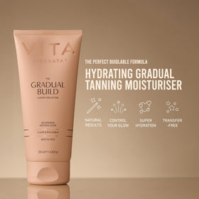 VITA LIBERATA application with mitt demonstrating even coverage and easy use