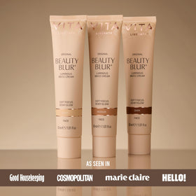 VITA LIBERATA split-face before and after showing blurring effect and improved tone