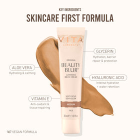VITA LIBERATA in a makeup bag lifestyle shot for daily routine convenience