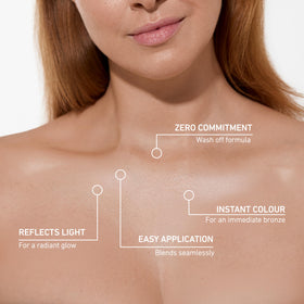 VITA LIBERATA before and after legs showing flawless finish benefit
