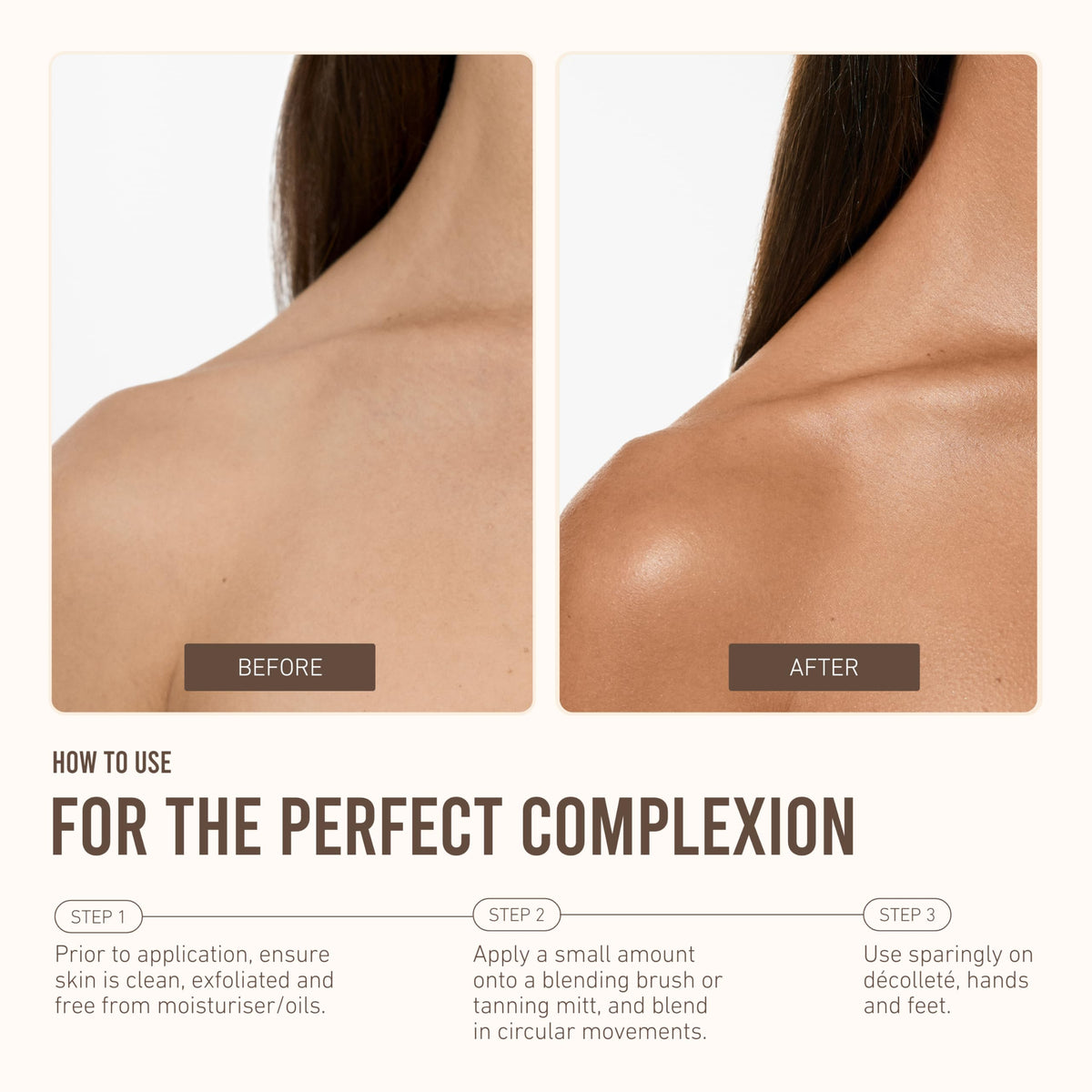 VITA LIBERATA skin swatches showing buildable bronze shades and finish