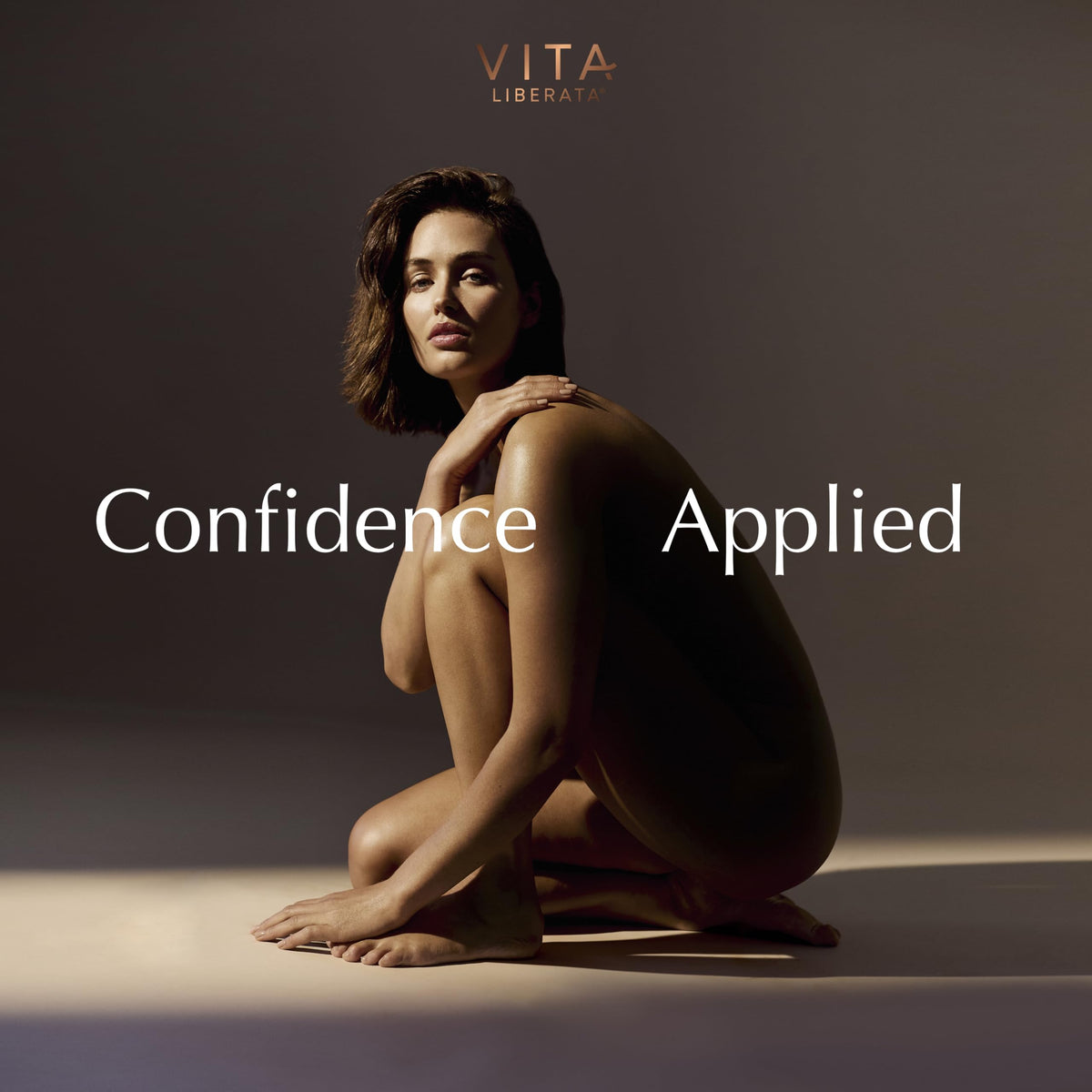 VITA LIBERATA brush on vanity in bathroom lifestyle scene for easy everyday use benefit