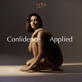 VITA LIBERATA brush on vanity in bathroom lifestyle scene for easy everyday use benefit