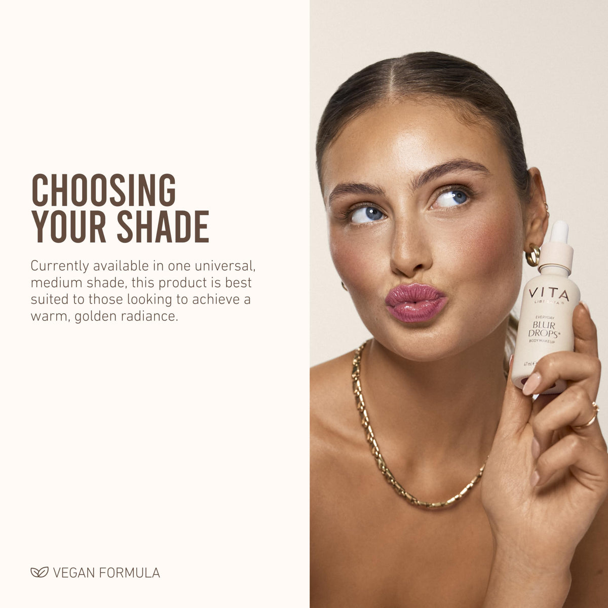 VITA LIBERATA product label highlighting organic, skin-conditioning ingredients