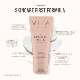 VITA LIBERATA lifestyle bathroom vanity scene showing everyday skincare integration benefit