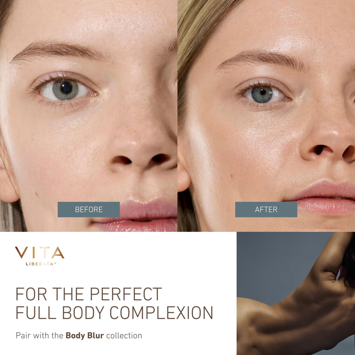 VITA LIBERATA lifestyle image at evening event showing camera-ready benefit
