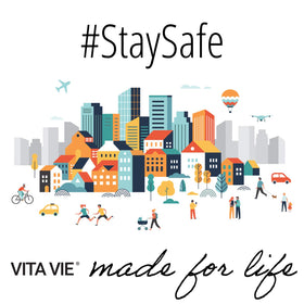 VITA VIE ingredient label close-up highlighting witch hazel and tea tree benefits