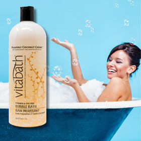 Vitabath rich foamy texture close-up illustrating luxurious bubbles