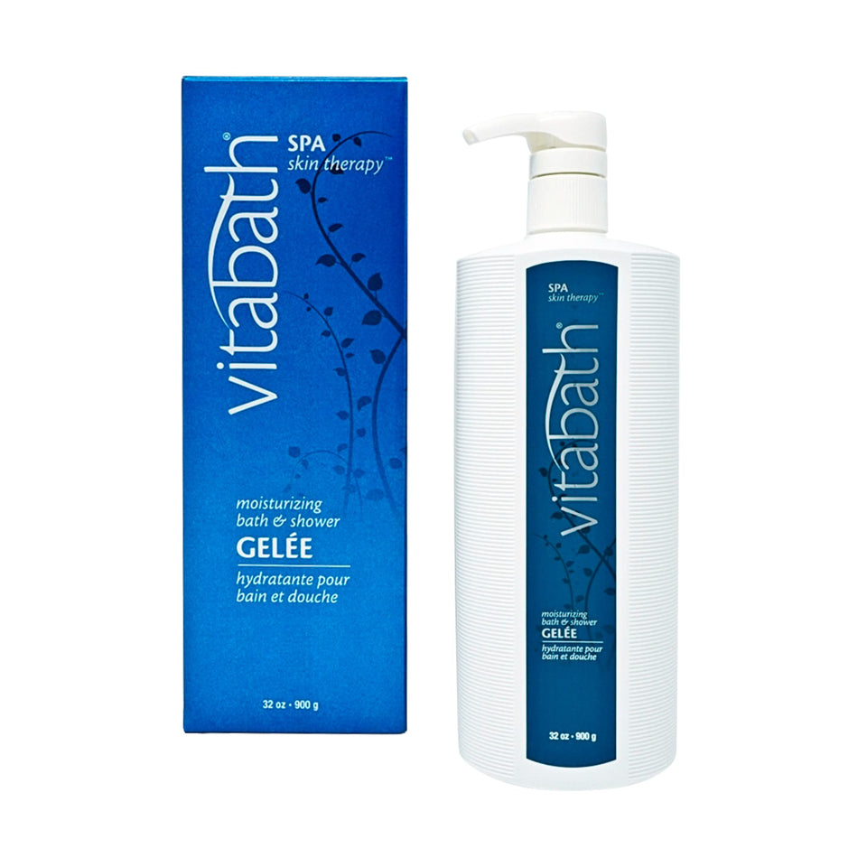 Vitabath front bottle 32 oz showing label and scent benefits