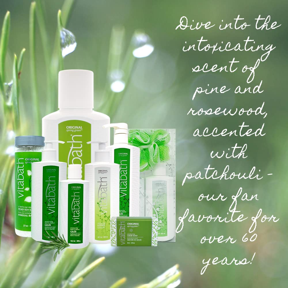 Vitabath in-shower use with person applying gel for gentle cleansing