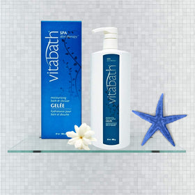 Sea kelp and nourishing oils beside bottle showing natural ingredients