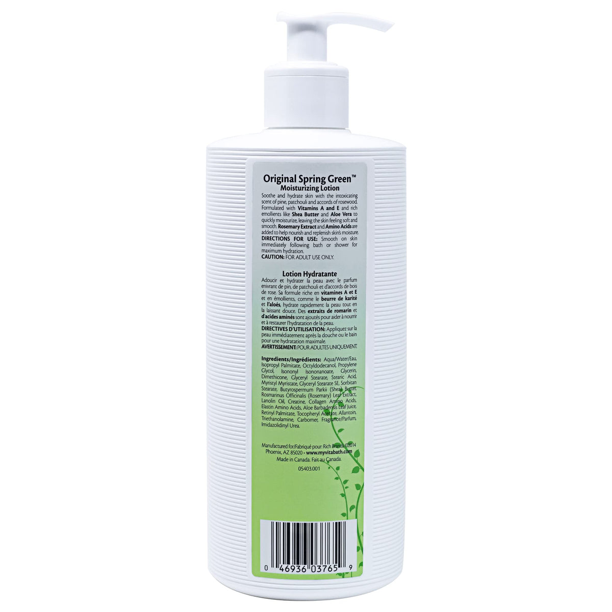Vitabath bottle on bathroom shelf lifestyle shot suggesting daily routine use