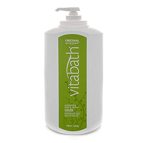 Vitabath pump dispenser top for easy refill and controlled use