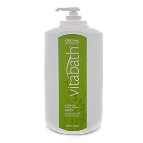 Vitabath pump dispenser top for easy refill and controlled use