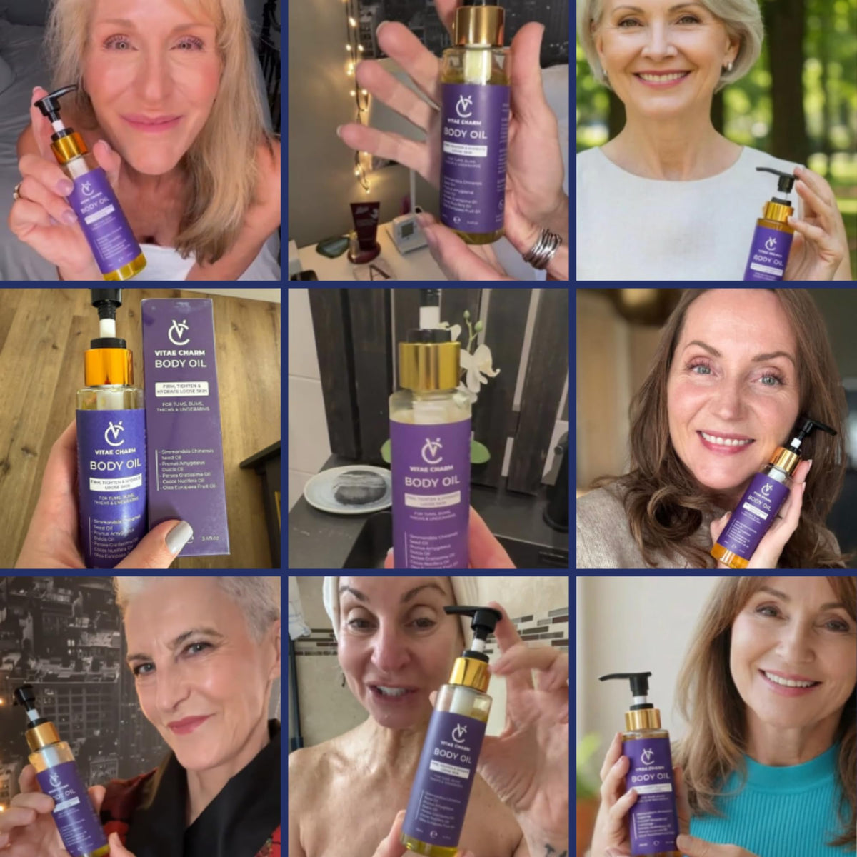 vitae charm product surrounded by botanicals indicating natural plant-derived formulation