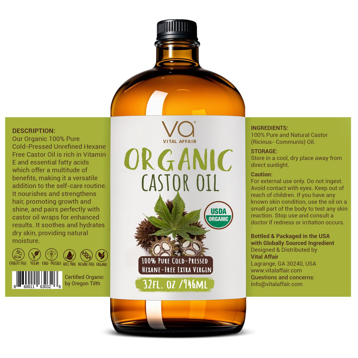 VITAL AFFAIR castor oil pack setup with cloth demonstrating topical application method