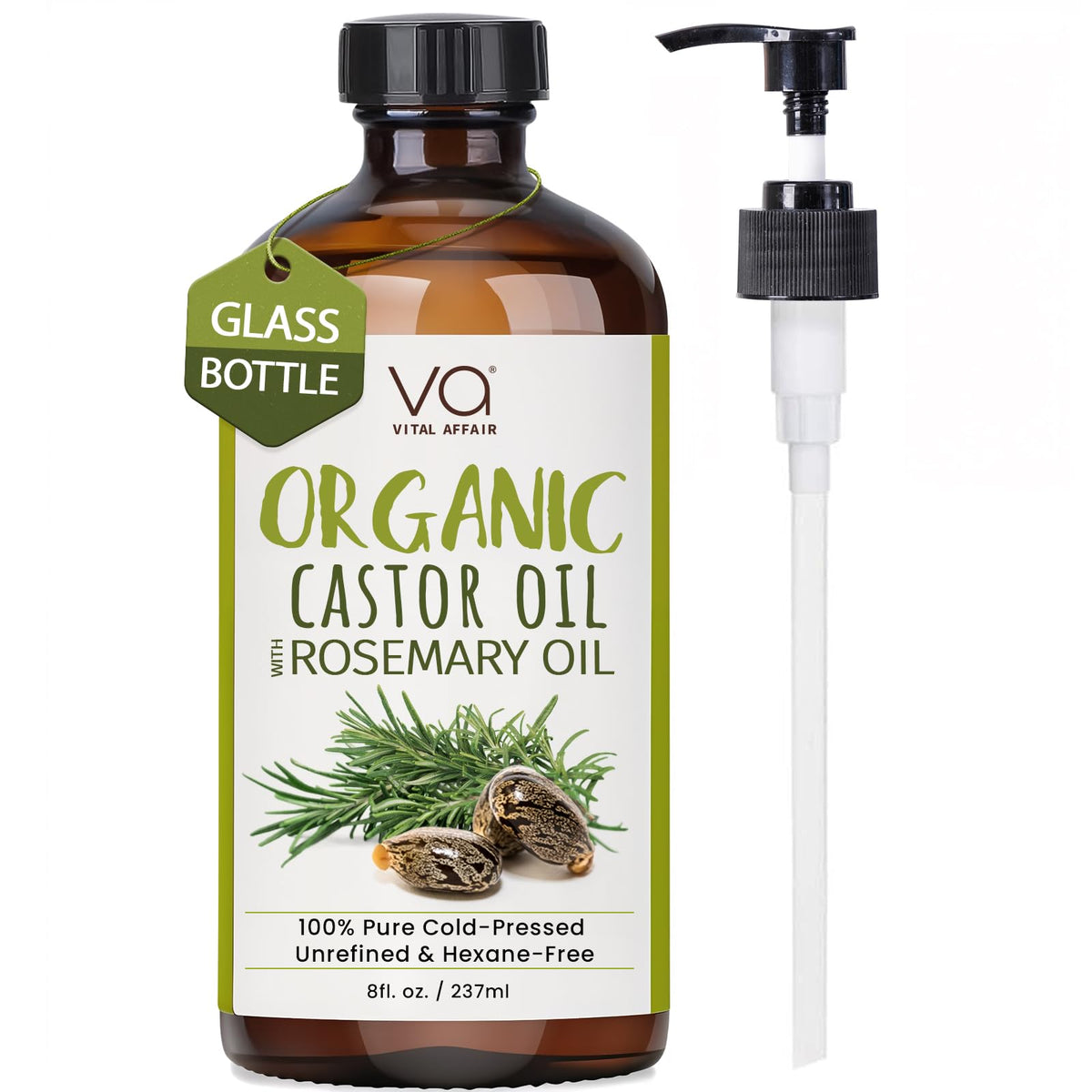 VITAL AFFAIR front glass bottle showing product benefits