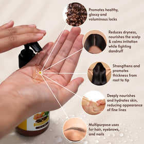 VITAL AFFAIR hair application image showing scalp use for improved hydration