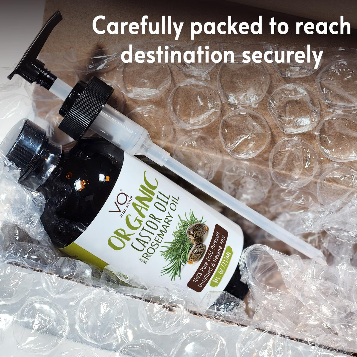 VITAL AFFAIR label detail showing purity and ingredient list