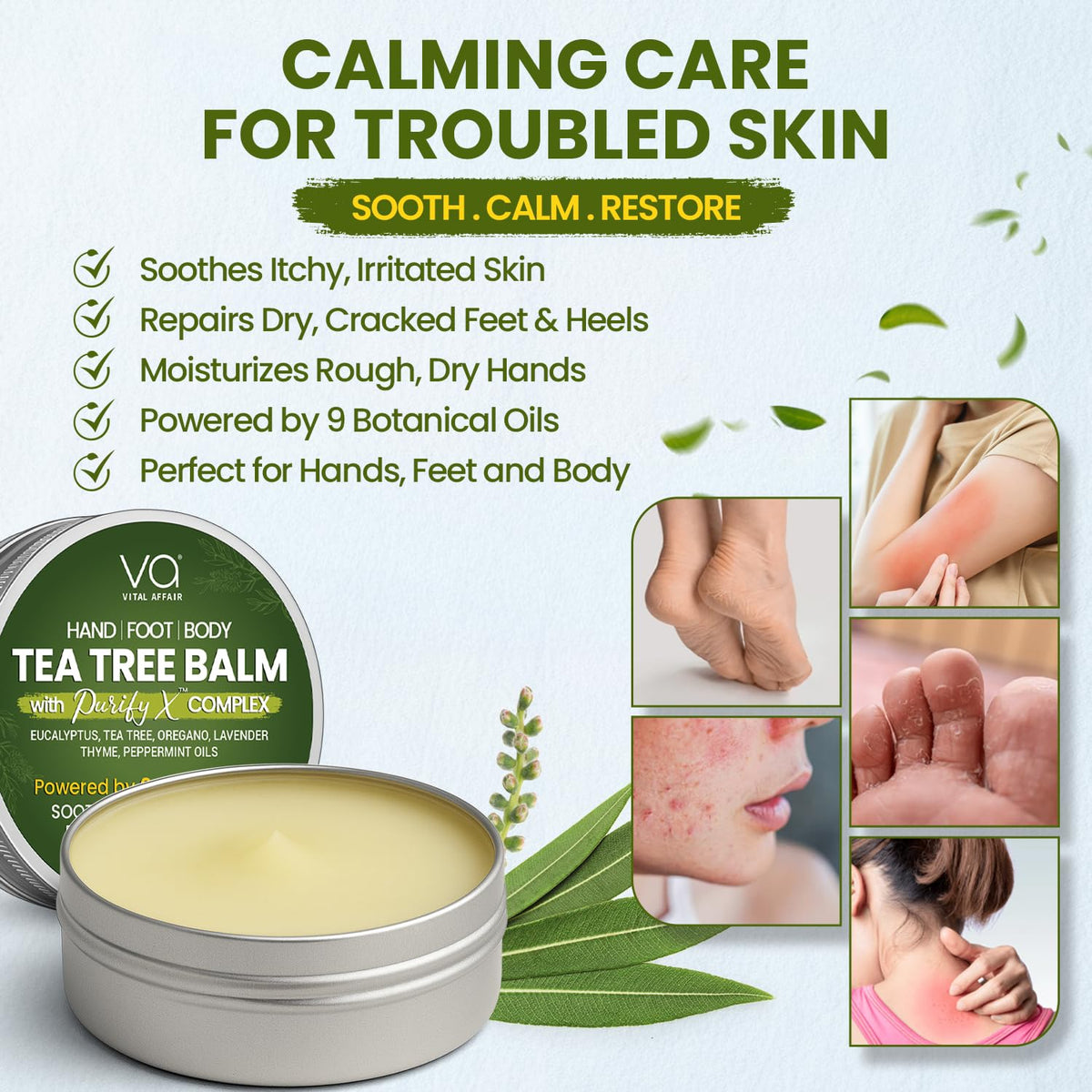VITAL AFFAIR close-up texture of balm highlighting smooth, non-greasy finish