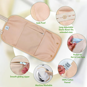 VITAL AFFAIR wrap on model torso demonstrating hands-free wear and stability benefit