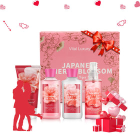 Vital Luxury kit staged in bathroom for at-home spa ambiance and relaxation
