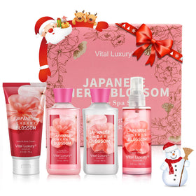 Vital Luxury set in hand for size comparison highlighting travel-friendly volume