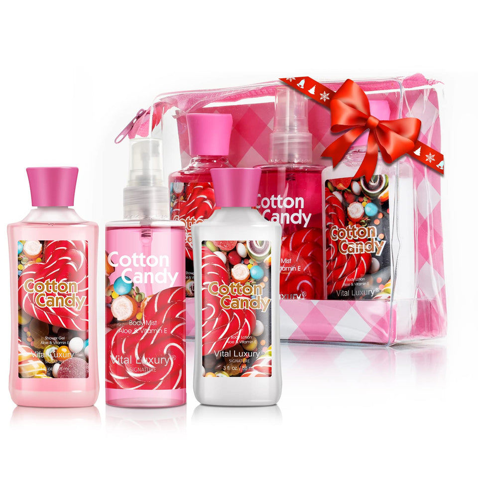Vital Luxury front packaging showing the three-piece travel set for gifting