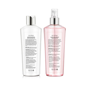 Vital Luxury body mist spray bottle close-up highlighting fine mist and fresh scent