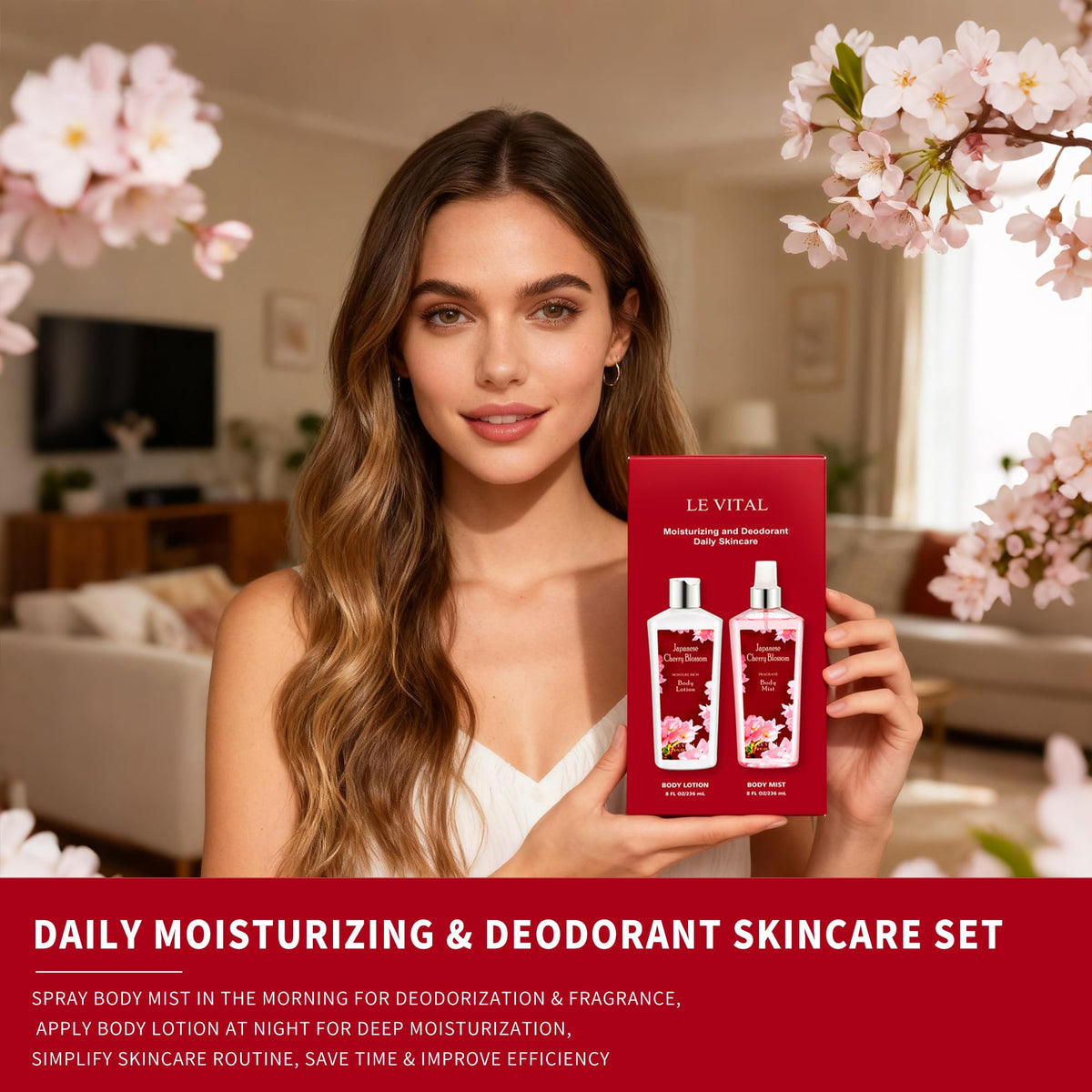 Vital Luxury two-piece set in gift box displayed for gifting appeal and presentation
