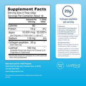 Vital Proteins powder texture close-up, visual of fine mixable collagen