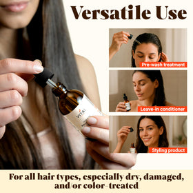 Vital Strands ingredients label close-up showing pure, clean formulation benefit
