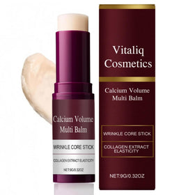 Vitaliq Cosmetics front packaging showing compact travel-ready balm