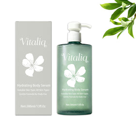 Vitaliq front bottle showing clean design and large 386ml capacity for long-lasting hydration