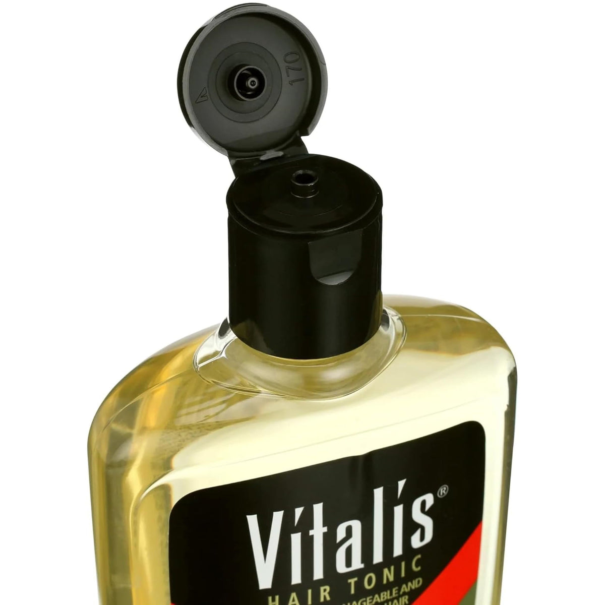 Vitalis being applied to hair demonstrating smoother styling and reduced frizz