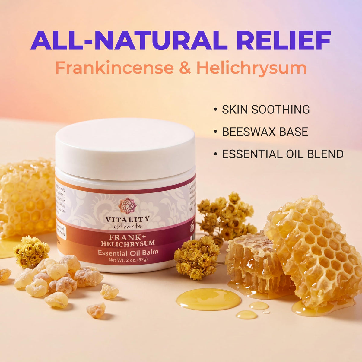 Vitality balm being smoothed onto skin for deep hydration and protection